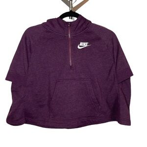 Nike Hooded Crop Short SleeveSweatshirt